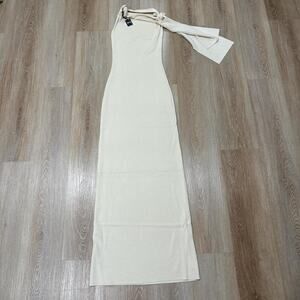 Khy sueded stretch knotted maxi